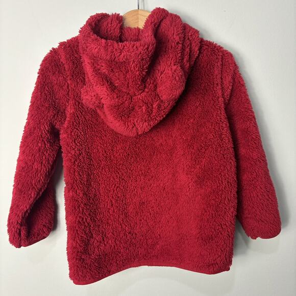 Cat And Jack Red Fuzzy Jacket - Picture 3 of 4